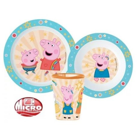 Peppa malac műanyag étkészlet