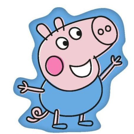 Peppa malac formapárna/kék