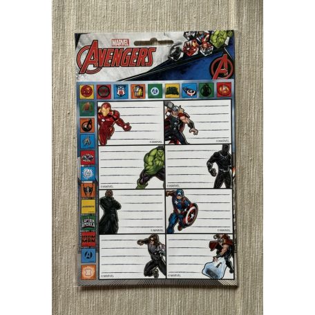 Marvel/ Avengers füzetcímke