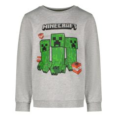 Minecraft gyerek pulóver/ szürke