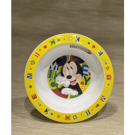Mickey egér műanyag mélytányér