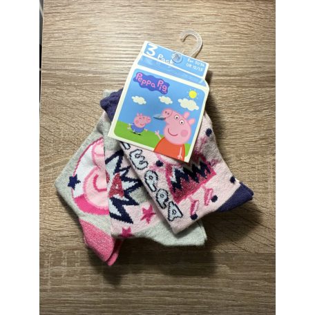 Peppa malac 3db-os lány zokni