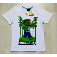 Minecraft rövid ujjú póló /fehér