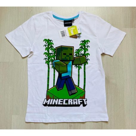 Minecraft rövid ujjú póló /fehér