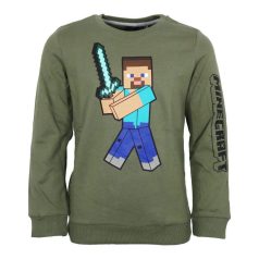 Minecraft gyerek pulóver/ zöld