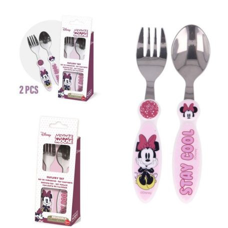 Minnie egér fém evőeszköz