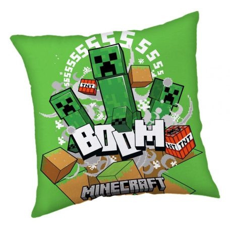 Minecraft díszpárna zöld