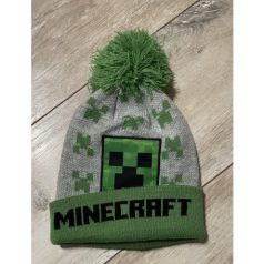 Minecraft zöld bojtos téli sapka