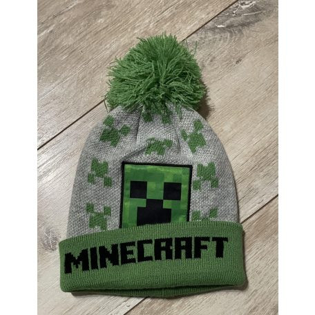 Minecraft zöld bojtos téli sapka