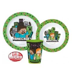 Minecraft műanyag étkészlet