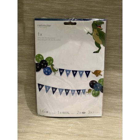 Dinos születésnapi papír füzér