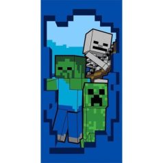 Minecraft fürdőlepedő/ kék