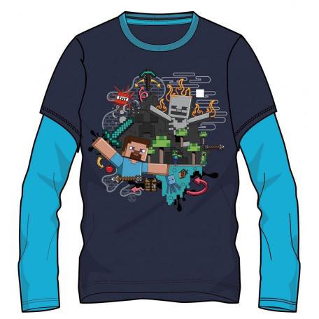 Minecraft hosszú ujjú póló/ kék