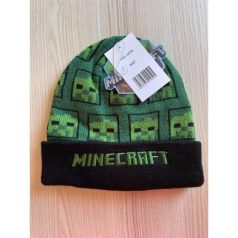 Minecraft Creeper figurás kötött sapka