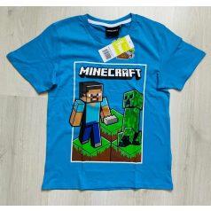 Minecraft rövid ujjú póló /világoskék