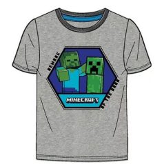 Minecraft rövid ujjú póló /szürke