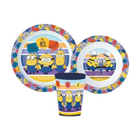 Minyon műanyag étkészlet