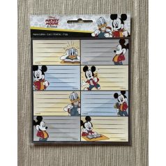Mickey egér füzetcímke