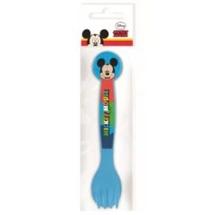 Mickey egér 2db-os műanyag evőeszköz