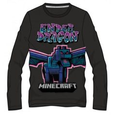 Minecraft hosszú ujjú póló/ fekete