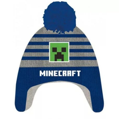 Minecraft fülvédős téli sapka