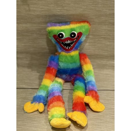 Huggy Wuggy szivárvány színű plüssfigura