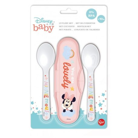 Disney Minnie egér utazó evőeszköz készlet