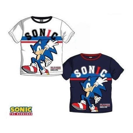 Sonic rövid ujjú póló / fehér, sötétkék