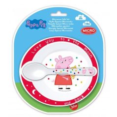 Peppa malac baba tányér-kanál szett