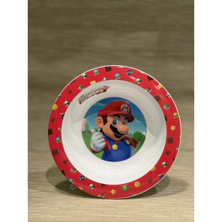 Super Mario műanyag mélytányér
